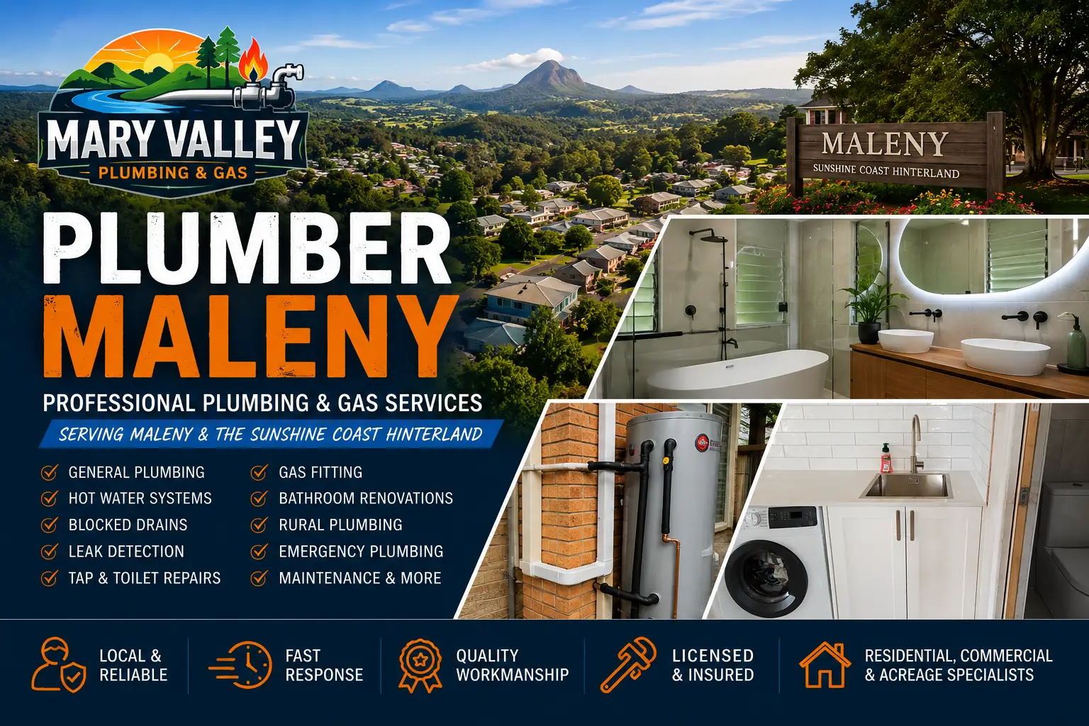 Maleny, QLD - Mary Valley Plumbing & Gas