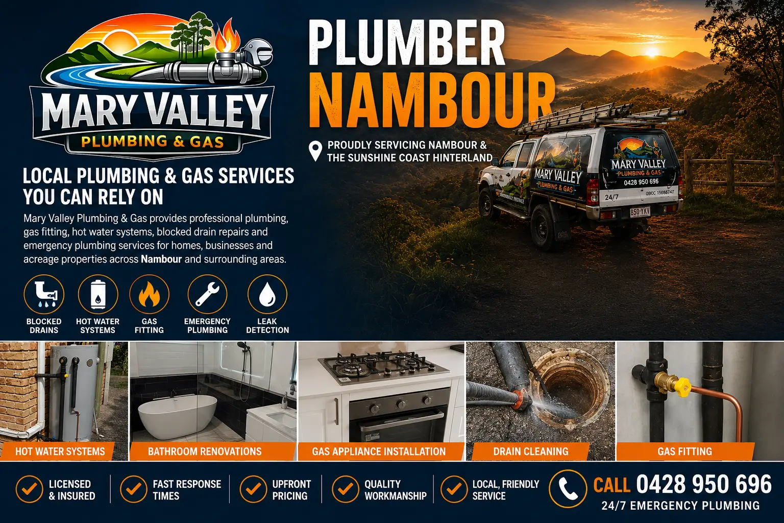 Nambour, QLD - Mary Valley Plumbing & Gas