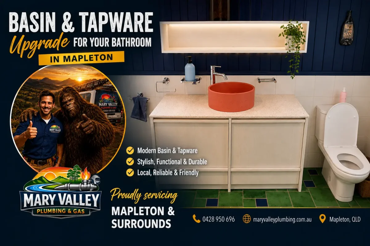 Luxury Bathroom Basin & Tapware Upgrade in Mapleton Premium Bathroom Renovation Project