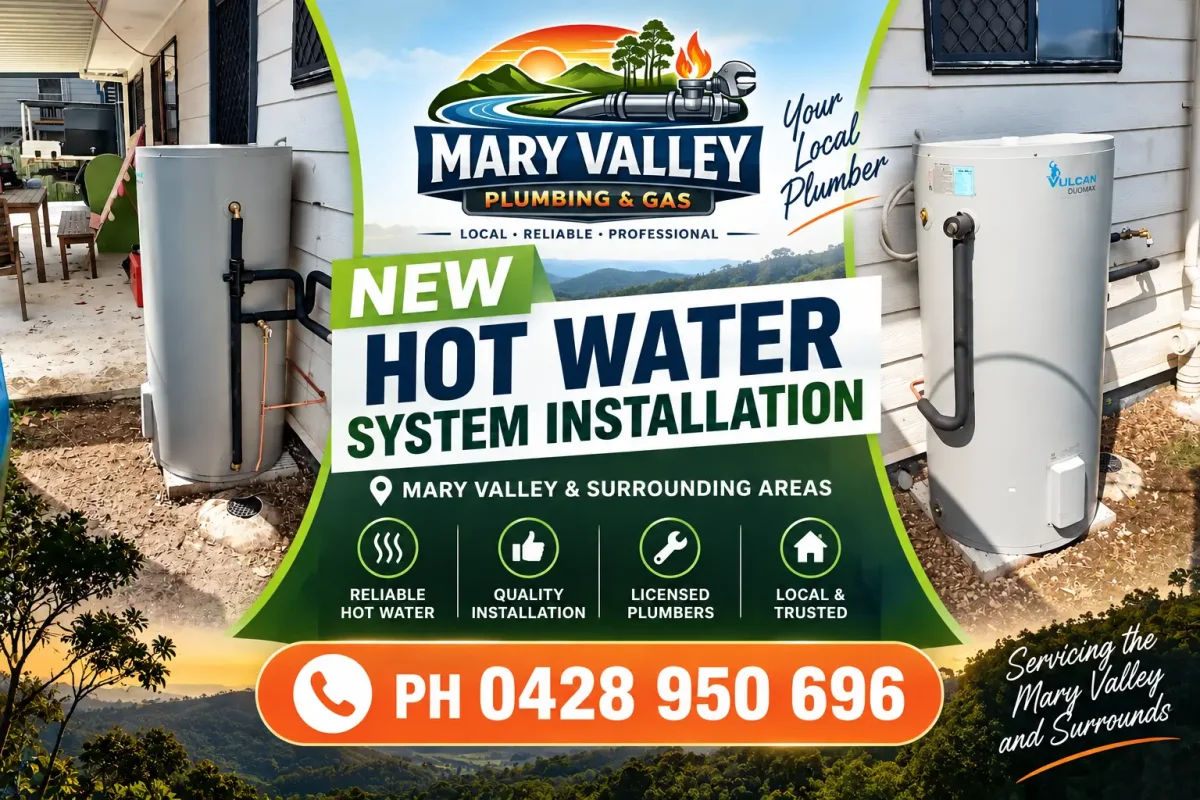New Hot Water System Installation in Maleny - Mary Valley Plumbing Project
