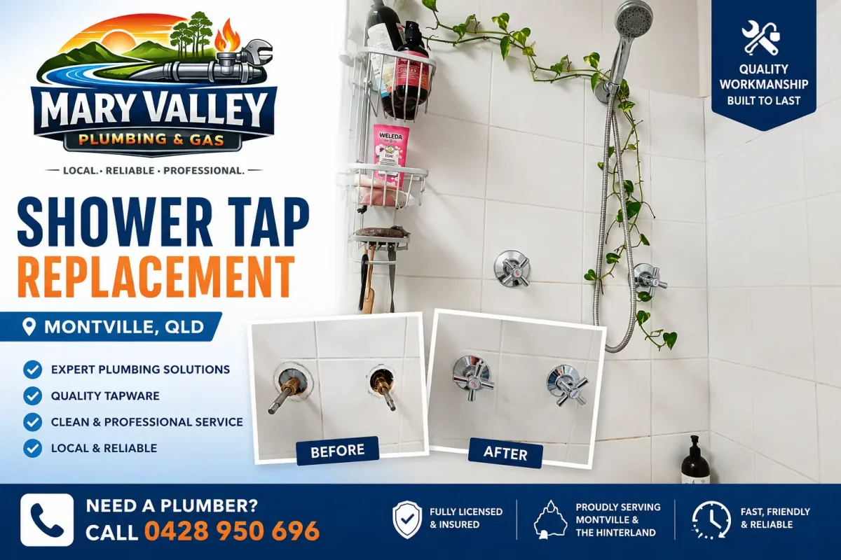 Shower Tap Replacement & Tapware Upgrade in Montville, QLD - Mary Valley Plumbing Project